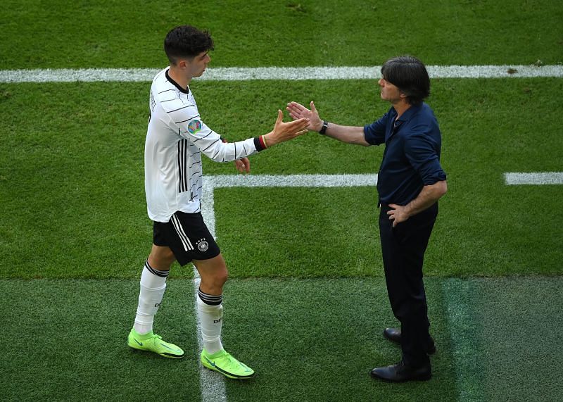 Jochim Low was delighted with Havertz's performance.